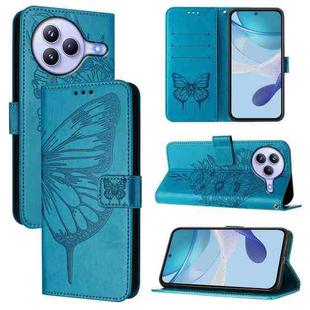 For Xiaomi Civi 5 Pro 5G Embossed Butterfly Leather Phone Case(Blue)
