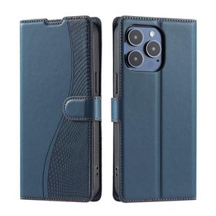 For iPhone 16 Pro Max Voltage Ultra-thin Dot Leather Phone Case(Blue)