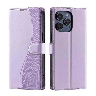 For iPhone 16 Pro Voltage Ultra-thin Dot Leather Phone Case(Purple)