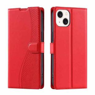 For iPhone 14 / 13 Voltage Ultra-thin Dot Leather Phone Case(Red)