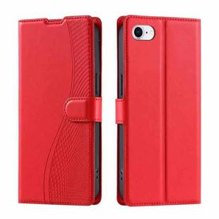For iPhone 7 / 8 / SE 2022 Voltage Ultra-thin Dot Leather Phone Case(Red)