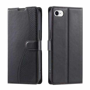 For iPhone 7 / 8 / SE 2022 Voltage Ultra-thin Dot Leather Phone Case(Black)