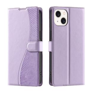 For iPhone 13 mini Voltage Ultra-thin Dot Leather Phone Case(Purple)