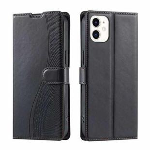 For iPhone 12 mini Voltage Ultra-thin Dot Leather Phone Case(Black)