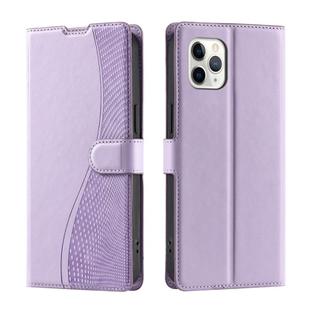 For iPhone 11 Pro Max Voltage Ultra-thin Dot Leather Phone Case(Purple)