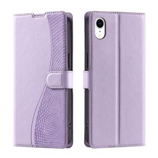 For iPhone XR Voltage Ultra-thin Dot Leather Phone Case(Purple)