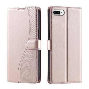 For iPhone 7 Plus / 8 Plus Voltage Ultra-thin Dot Leather Phone Case(Rose Gold)