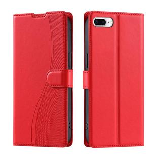 For iPhone 7 Plus / 8 Plus Voltage Ultra-thin Dot Leather Phone Case(Red)