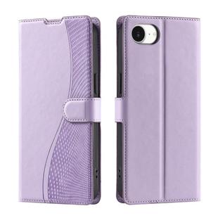 For iPhone 16e Voltage Ultra-thin Dot Leather Phone Case(Purple)