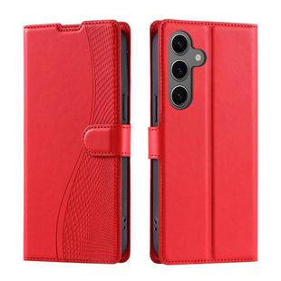 For Samsung Galaxy S24+ 5G Voltage Ultra-thin Dot Leather Phone Case(Red)