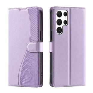 For Samsung Galaxy S24 Ultra 5G Voltage Ultra-thin Dot Leather Phone Case(Purple)