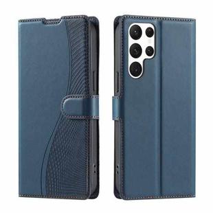 For Samsung Galaxy S24 Ultra 5G Voltage Ultra-thin Dot Leather Phone Case(Blue)