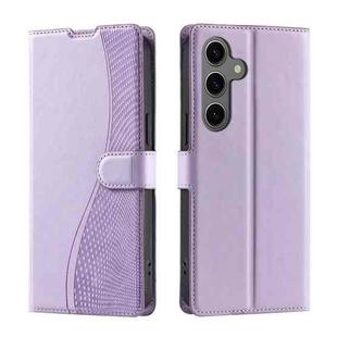 For Samsung Galaxy S24 FE 5G Voltage Ultra-thin Dot Leather Phone Case(Purple)