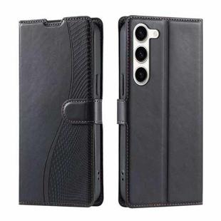 For Samsung Galaxy S23 5G Voltage Ultra-thin Dot Leather Phone Case(Black)