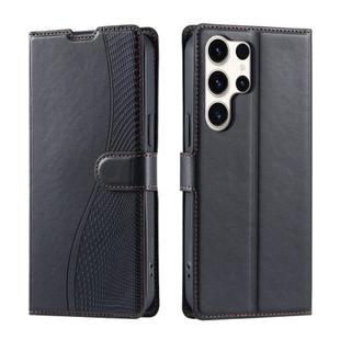 For Samsung Galaxy S25 Ultra 5G Voltage Ultra-thin Dot Leather Phone Case(Black)