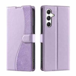 For Samsung Galaxy S25 5G Voltage Ultra-thin Dot Leather Phone Case(Purple)