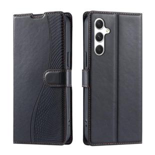 For Samsung Galaxy S25 5G Voltage Ultra-thin Dot Leather Phone Case(Black)