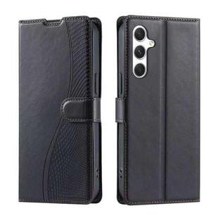 For Samsung Galaxy S25+ 5G Voltage Ultra-thin Dot Leather Phone Case(Black)