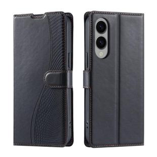 For Samsung Galaxy S25 Edge 5G Voltage Ultra-thin Dot Leather Phone Case(Black)