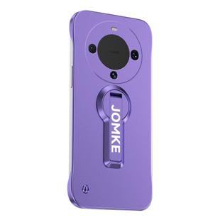 For Huawei Mate 60 Baking Varnish 360 Rotate Holder No Frame PC Phone Case(Purple)