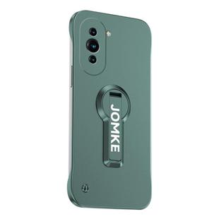 For Huawei nova 10 Pro Baking Varnish 360 Rotate Holder No Frame PC Phone Case(Green)