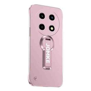 For Huawei Enjoy 70 Pro Baking Varnish 360 Rotate Holder No Frame PC Phone Case(Pink)