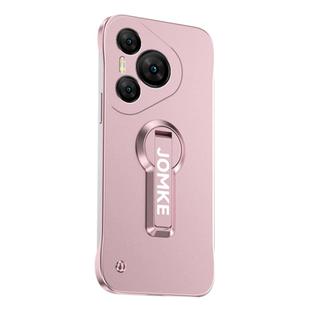 For Huawei Pura 70 Baking Varnish 360 Rotate Holder No Frame PC Phone Case(Pink)