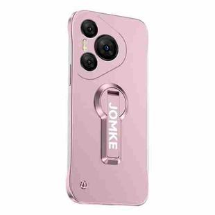 For Huawei Pura 70 Pro Baking Varnish 360 Rotate Holder No Frame PC Phone Case(Pink)