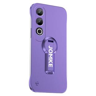 For OPPO K12 Baking Varnish 360 Rotate Holder No Frame PC Phone Case(Purple)