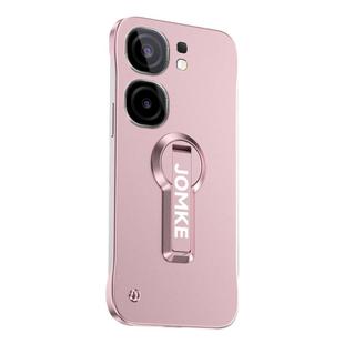 For vivo iQOO Neo9 Baking Varnish 360 Rotate Holder No Frame PC Phone Case(Pink)