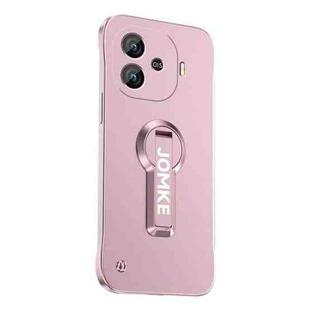 For vivo iQOO Z9 Baking Varnish 360 Rotate Holder No Frame PC Phone Case(Pink)