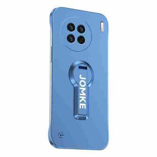 For vivo X90 Baking Varnish 360 Rotate Holder No Frame PC Phone Case(Blue)