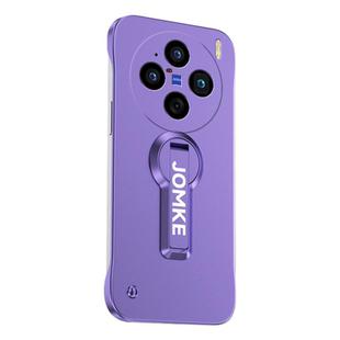 For vivo X100s Pro Baking Varnish 360 Rotate Holder No Frame PC Phone Case(Purple)