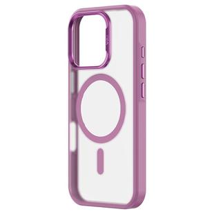 For iPhone 16 Plus ZGA Magsafe Frosted PC Hybrid TPU Phone Case(Pink)