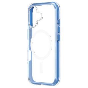 For iPhone 16 Plus ZGA Colorful Airbag Magsafe PC Hybrid TPU Phone Case(Blue)