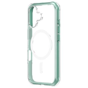 For iPhone 16 Plus ZGA Colorful Airbag Magsafe PC Hybrid TPU Phone Case(Green)