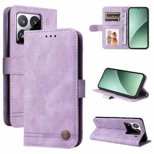 For Xiaomi 15 Pro Skin Feel Life Tree Metal Button Leather Phone Case(Purple)