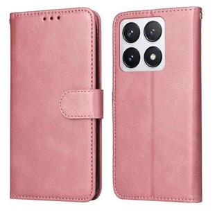 For Xiaomi 14T Pro Classic Calf Texture Flip Leather Phone Case(Rose Gold)