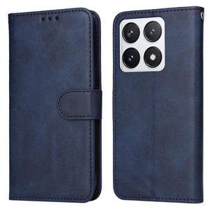 For Xiaomi 14T Pro Classic Calf Texture Flip Leather Phone Case(Blue)