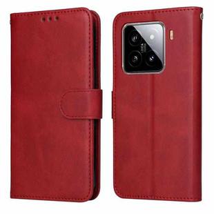 For Xiaomi 15 Classic Calf Texture Flip Leather Phone Case(Red)