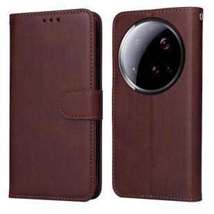 For Xiaomi 15 Ultra Classic Calf Texture Flip Leather Phone Case(Brown)