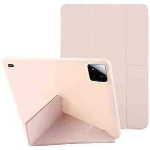 For Xiaomi Pad 7 / 7 Pro Deformation Silicone Leather Tablet Case(Rose Gold)