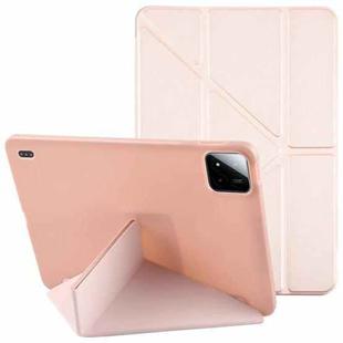 For Xiaomi Pad 7 / 7 Pro Deformation Silicone Leather Tablet Case(Pink)