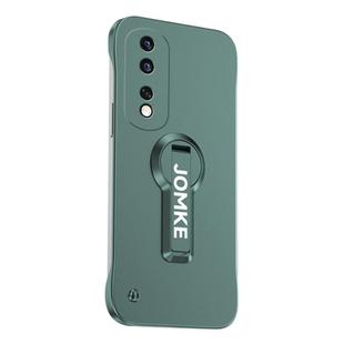 For Honor 80 Baking Varnish 360 Rotate Holder No Frame PC Phone Case(Green)