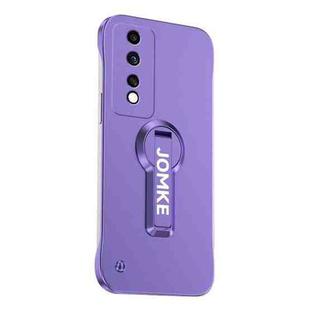 For Honor 80 GT Baking Varnish 360 Rotate Holder No Frame PC Phone Case(Purple)