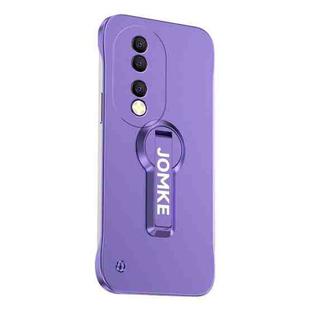 For Honor 90 Baking Varnish 360 Rotate Holder No Frame PC Phone Case(Purple)