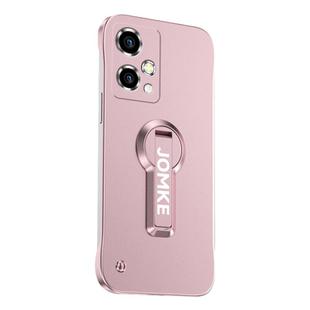 For Honor 90 GT Baking Varnish 360 Rotate Holder No Frame PC Phone Case(Pink)