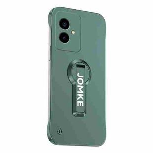 For Honor 100 Baking Varnish 360 Rotate Holder No Frame PC Phone Case(Green)