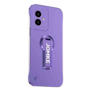 For Honor 100 Baking Varnish 360 Rotate Holder No Frame PC Phone Case(Purple)