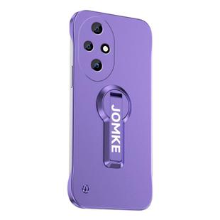 For Honor 200 Baking Varnish 360 Rotate Holder No Frame PC Phone Case(Purple)